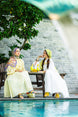 Monogram Desen Şal / Butter Yellow