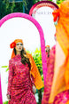 Monogram Desen Şal / Orange