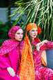 Monogram Desen Şal / Orange