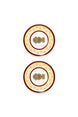 Mystic İndia Burgundy Servis Tabak (2'li Set)