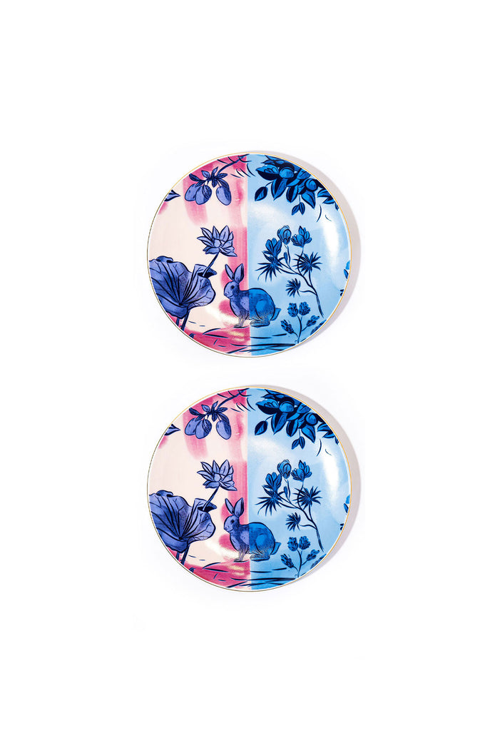 Signature Pink &amp; Blue Servis Tabak (2'li Set)