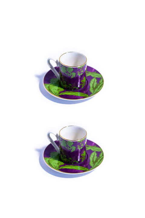Signature Purple Kahve Fincanı (2'li Set)
