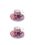 Eternal Lilac Rose Kahve Fincanı (2'li Set)