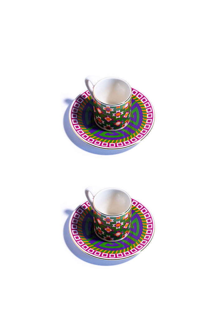 Think Pink Orient Bloom Kahve Fincanı (2'li Set)