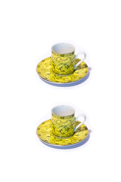 Eternal Milk Yellow Kahve Fincanı (2'li Set)