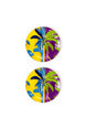 Signature Yellow & Purple Servis Tabak (2'li Set)
