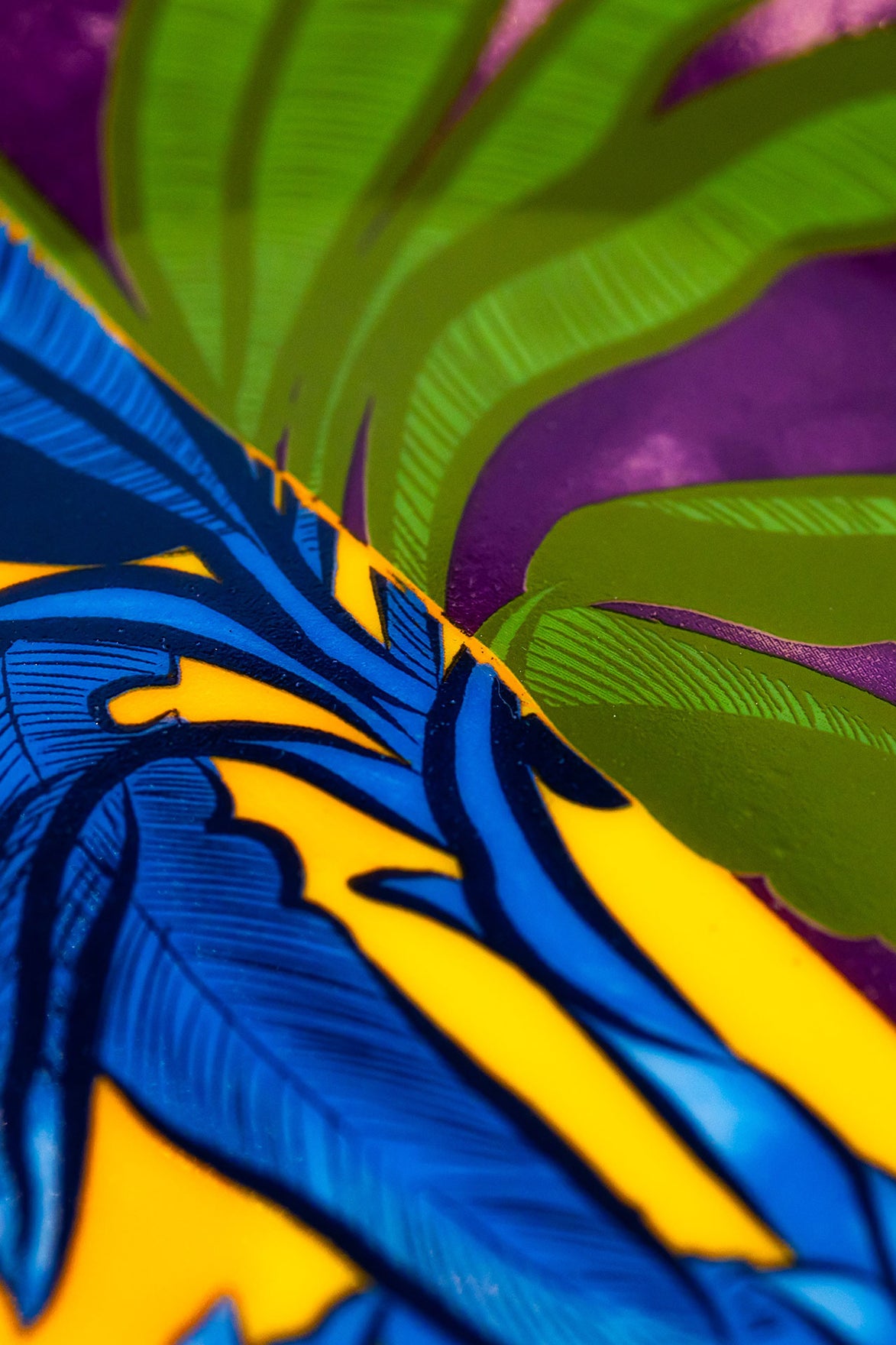 Signature Yellow &amp; Purple Servis Tabak (2'li Set)