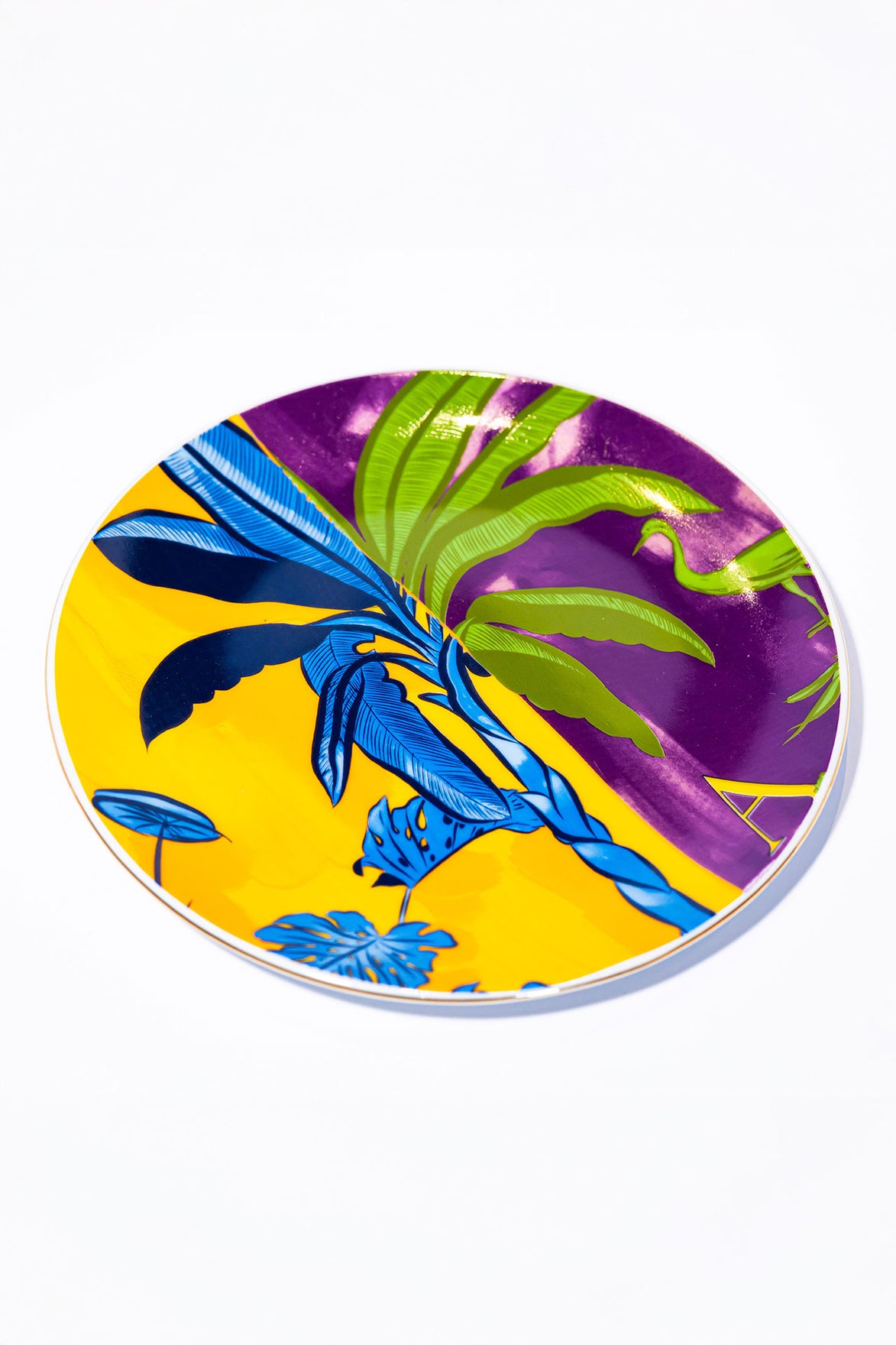 Signature Yellow &amp; Purple Servis Tabak (2'li Set)