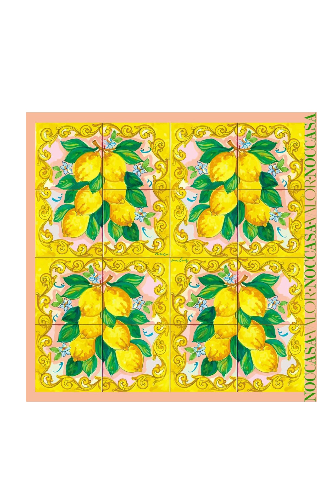 Limone Rosa Desen Eşarp