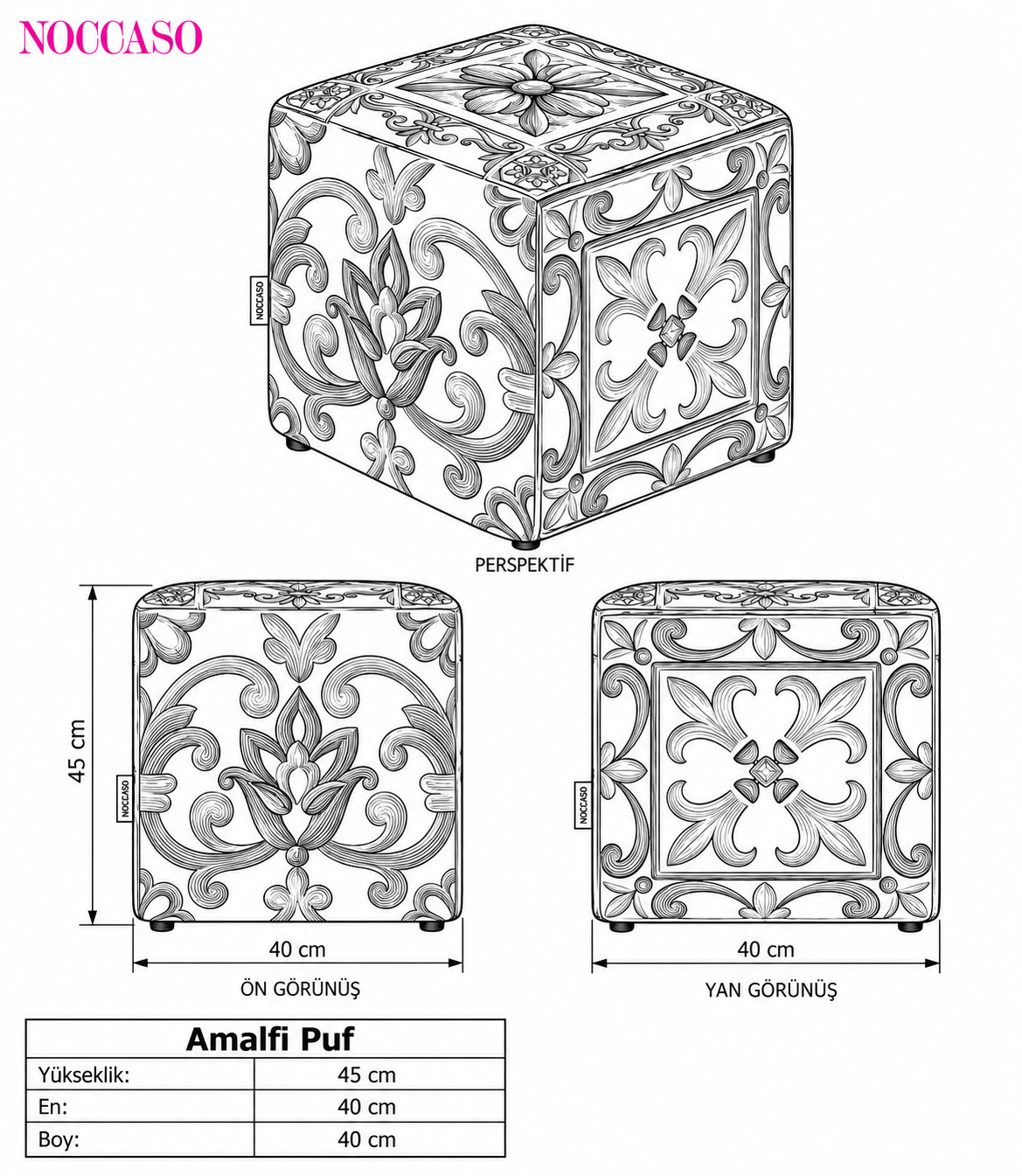 Amalfi Pouf