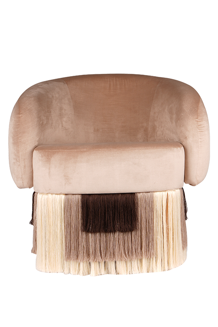 Noc Fringed Chair Bej