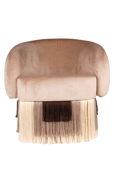 Noc Fringed Chair Bej