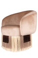Noc Fringed Chair Bej