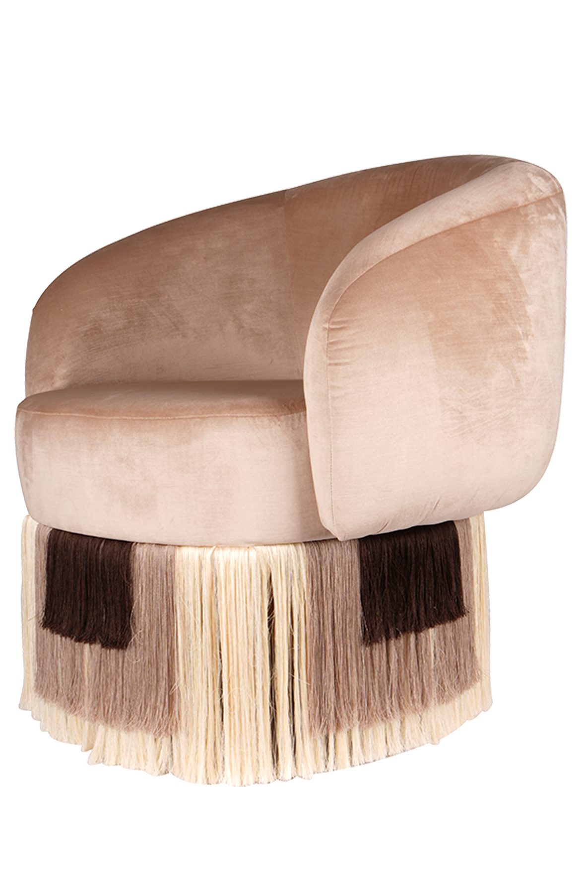 Noc Fringed Chair Bej