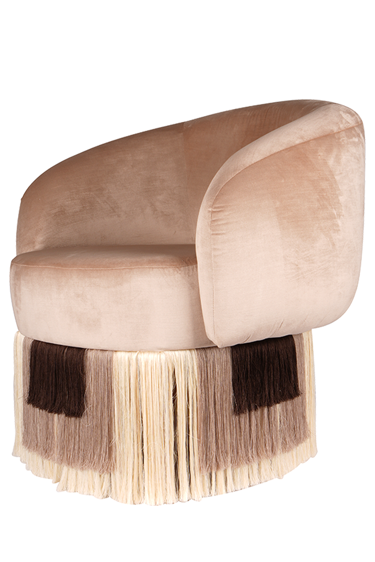 Noc Fringed Chair Bej