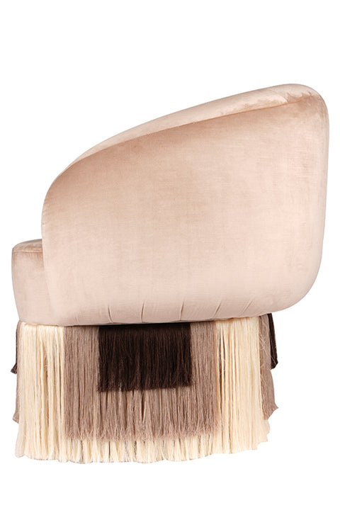 Noc Fringed Chair Bej