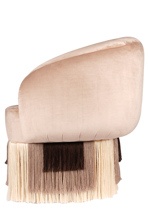 Noc Fringed Chair Bej