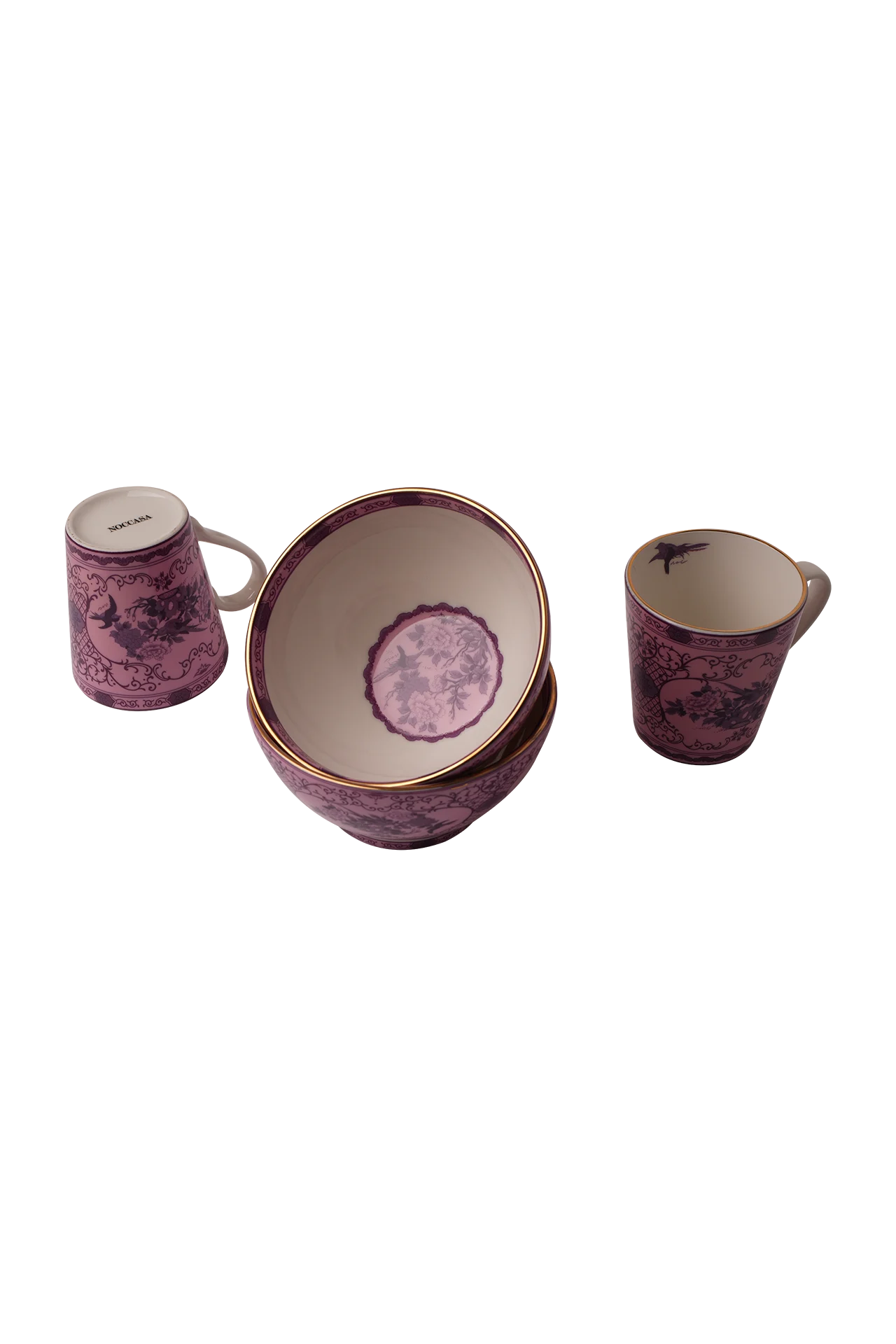 Eternal Lilac Rose Kupa (2'li Set)