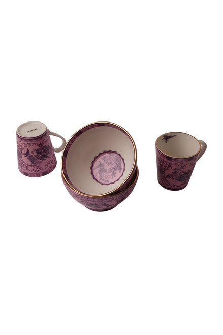 Eternal Lilac Rose Kupa (2'li Set)