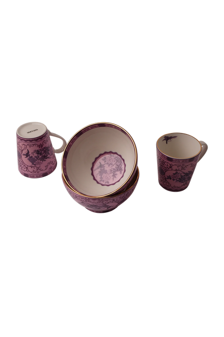 Eternal Lilac Rose Kupa (2'li Set)