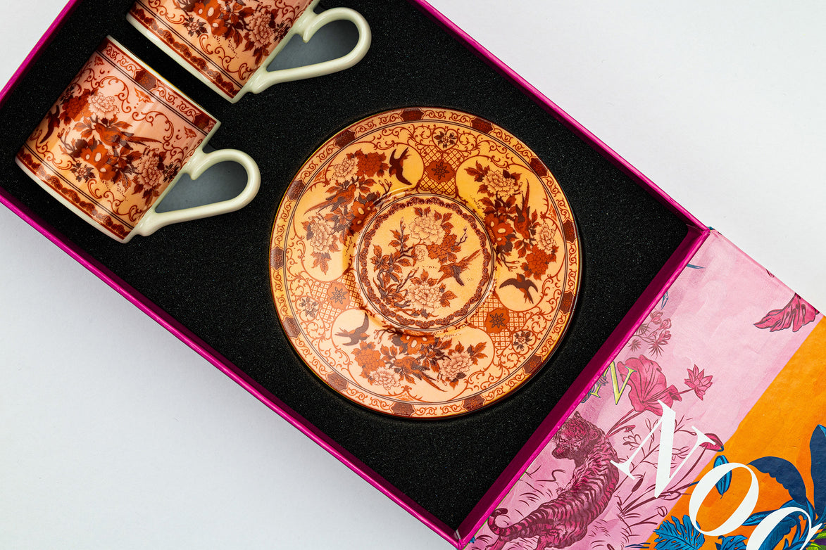Eternal Warm Coral Kahve Fincanı (2'li Set)