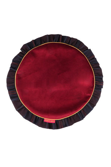 Burgundy Velvet Amerikan Servis (2'li Set)