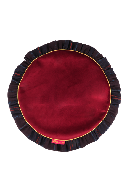 Burgundy Velvet Amerikan Servis (2'li Set)