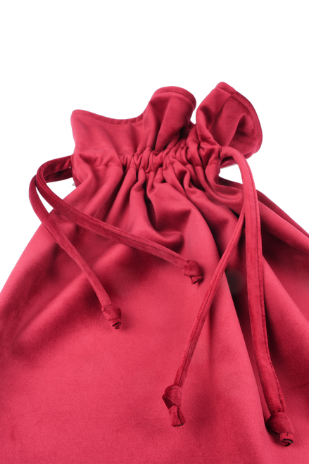 Burgundy Velvet Kese