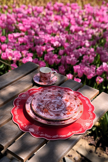Eternal Warm Coral Amerikan Servisi (2'li Set)
