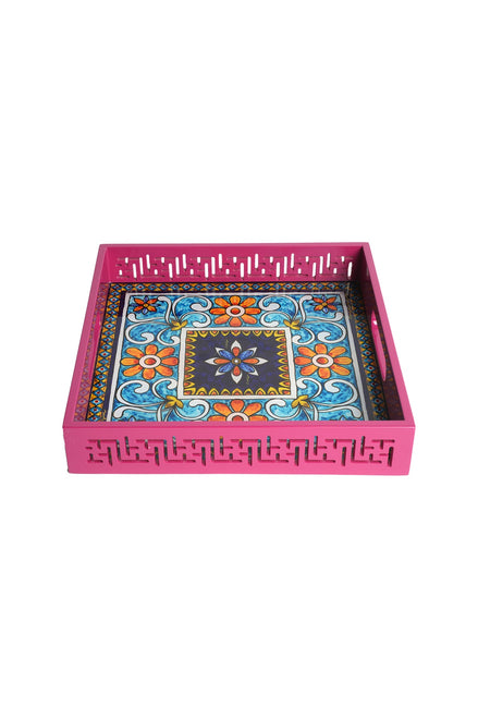 Sicilia Kare Ahşap Tepsi