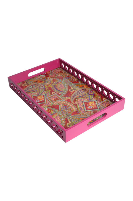 Orient Fest Dikdörtgen Ahşap Tepsi