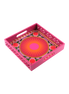 Sole Rosa Kare Ahşap Tepsi