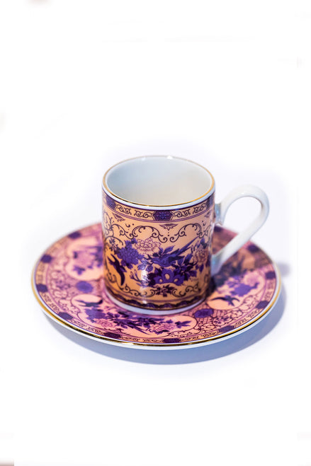 Eternal Lilac Rose Kahve Fincanı (2'li Set)
