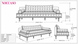 Floral Sofa Set