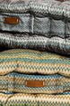 Zigzag Bisküvi Minder - Mavi