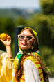 Limone Rosa Desen Eşarp