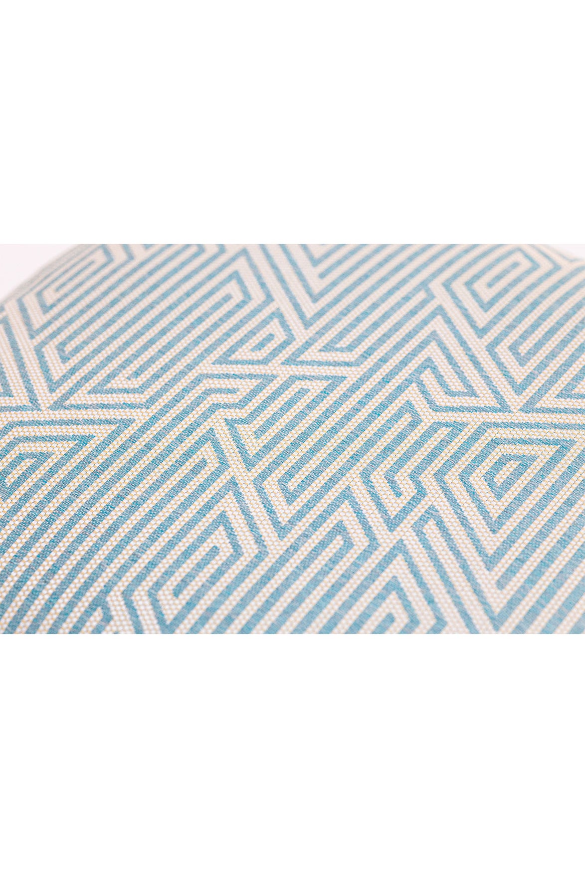 Geometrik Desen Mint Outdoor Kırlent