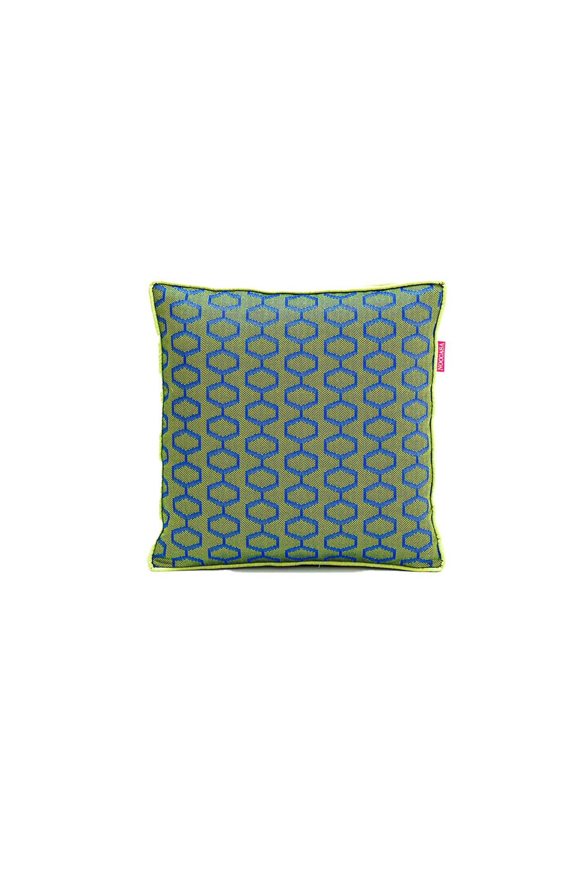 Yeşil Geometrik Desen Outdoor Kırlent