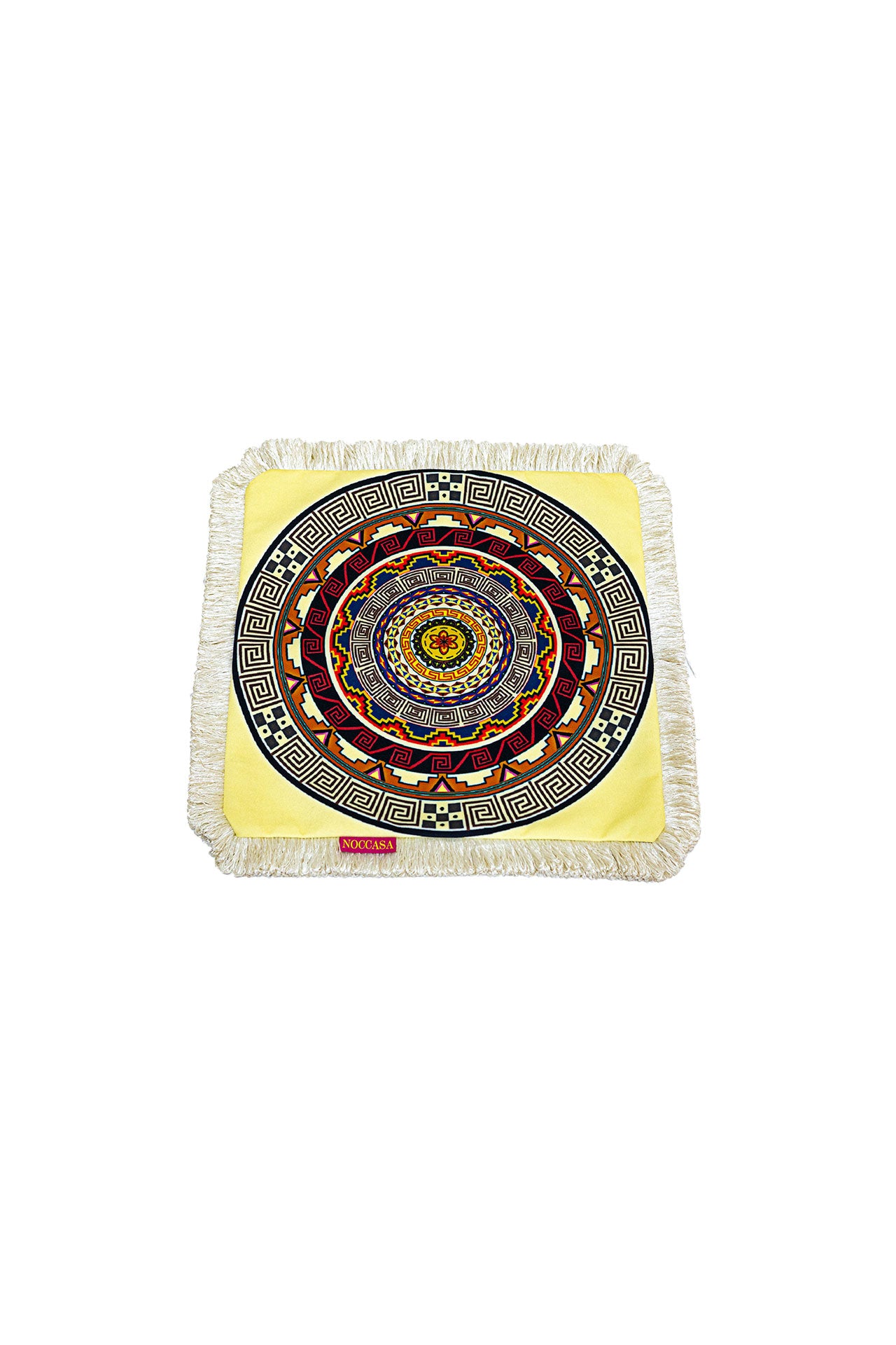 Etnik Mandala Püsküllü Kırlent