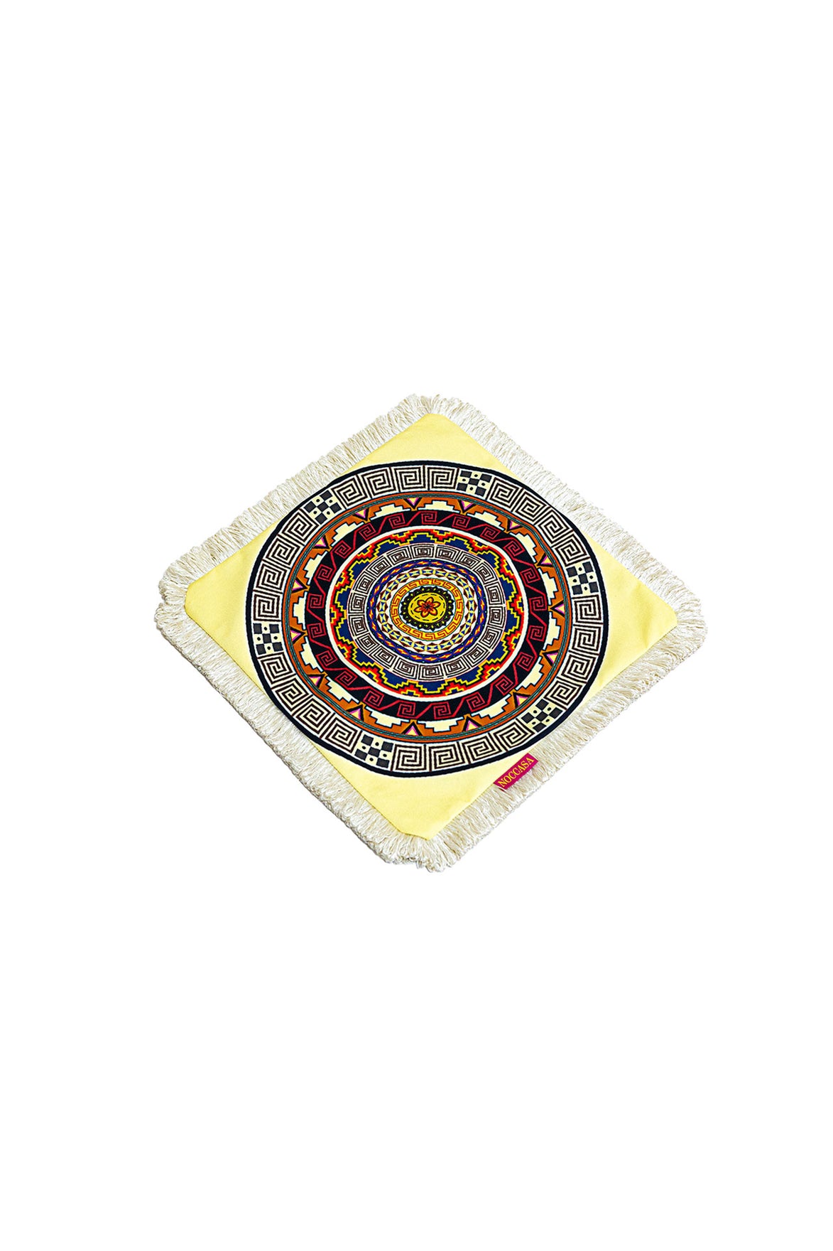 Etnik Mandala Püsküllü Kırlent
