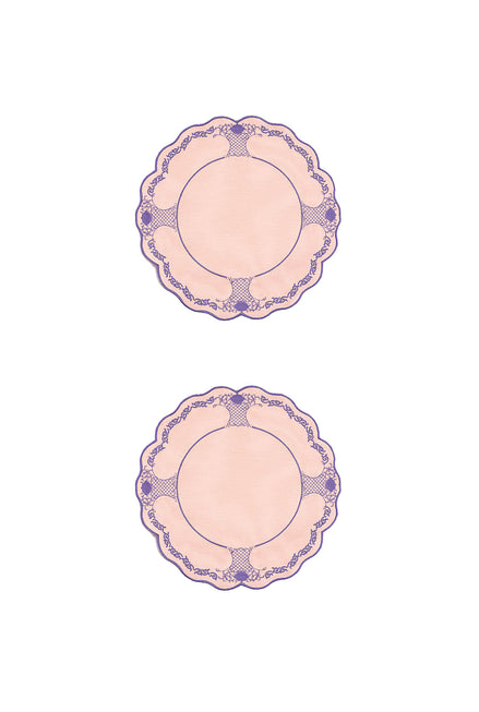 Eternal Lilac Rose Amerikan Servisi (2'li Set)