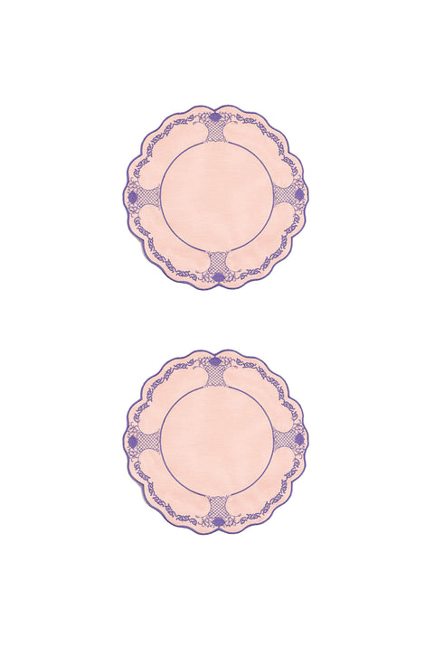 Eternal Lilac Rose Amerikan Servisi (2'li Set)