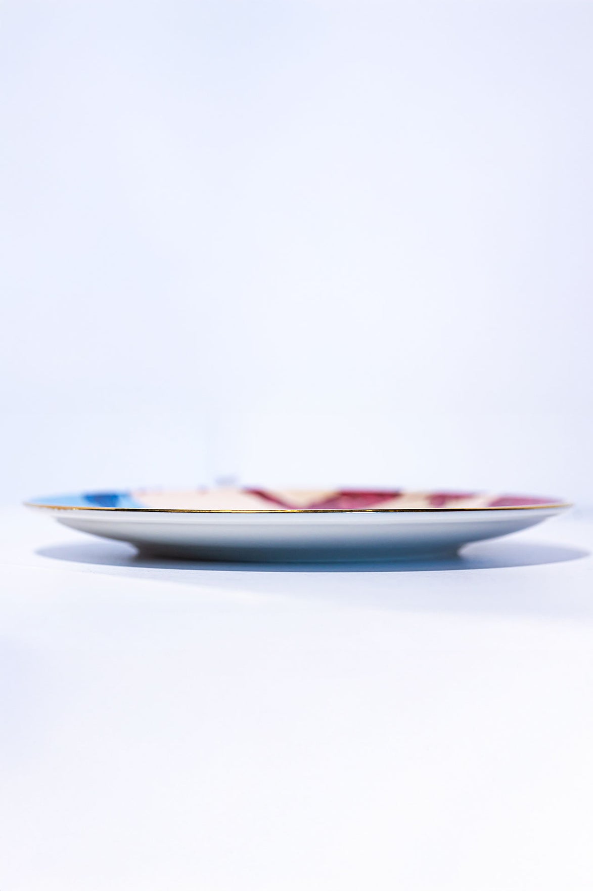 Signature Burgundy &amp; Blue Servis Tabak (2'li Set)
