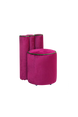 Özel Sırt Detaylı Pembe Puf