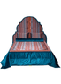 Royal Loom Blue Zigzag Yatak Başlık Ve Bazası