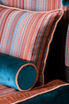 Royal Loom Blue Zigzag Yatak Başlık Ve Bazası