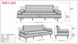 Stripe Symphony Sofa