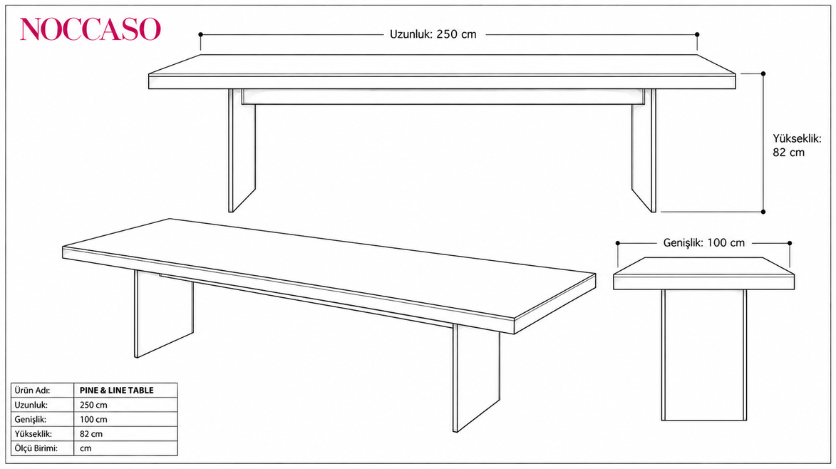 Pine & Line Table