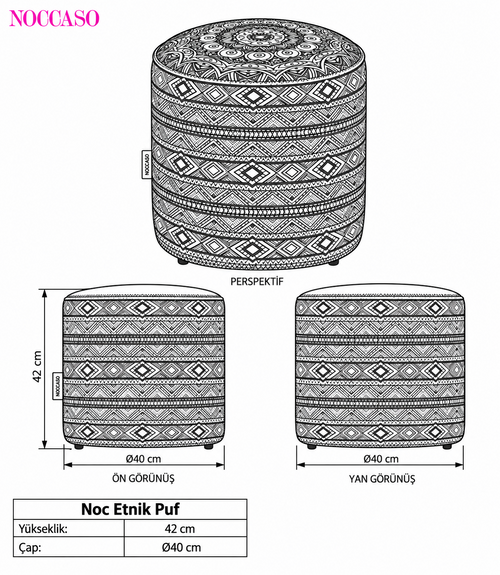 Noc Etnik Puf