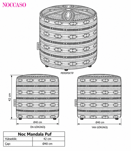 Noc Mandala Puf